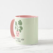 Crazy Pflanze Lady Pflanze Lover Personalisiert Tasse (Vorderseite Links)