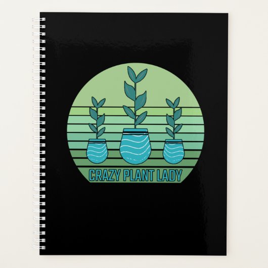 Crazy Pflanze Lady Planer (Vorderseite)