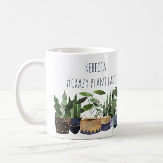 Crazy Pflanze Lady Pot Pflanze & Cactus Kaffeetasse (Links)
