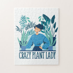 Crazy Pflanze Lady Puzzle