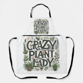 Crazy Pflanze Lady Schürze (Vorderseite)