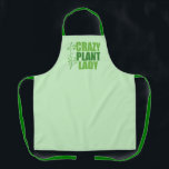 Crazy Pflanze Lady Schürze<br><div class="desc">Crazy Pflanze Lady. Funny Pflanze Liebhaber Gärtnerei Schürze Geschenk in coolen grünen Farben mit hübschen Reben neben dem niedlichen Zitat über Pflanze und Grünpflanzen Obsession. Großartiges Geschenk für einen Gärtner mit grünem Daumen.</div>