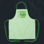 Crazy Pflanze Lady Schürze<br><div class="desc">Crazy Pflanze Lady. Funny Pflanze Liebhaber Gärtnerei Schürze Geschenk in coolen grünen Farben mit hübschen Reben neben dem niedlichen Zitat über Pflanze und Grünpflanzen Obsession. Großartiges Geschenk für einen Gärtner mit grünem Daumen.</div>