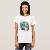 Crazy Pflanze Lady T-Shirt (Vorne ganz)
