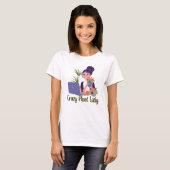 Crazy Pflanze Lady T - Shirt (Vorne ganz)