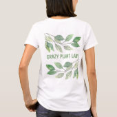 Crazy Pflanze Lady T-Shirt (Rückseite)