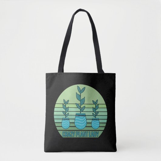 Crazy Pflanze Lady Tasche (Vorderseite)