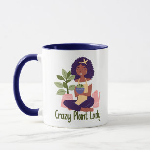 Crazy Pflanze Lady Tasse