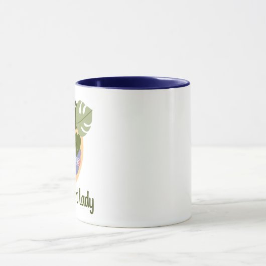 Crazy Pflanze Lady Tasse (Zentrum)