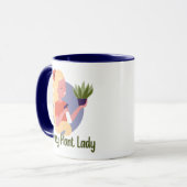 Crazy Pflanze Lady Tasse (Vorderseite Links)