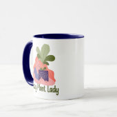 Crazy Pflanze Lady Tasse (Vorderseite Links)