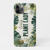 Crazy Pflanze Lady Typografy Banner mit Wasserfarb Case-Mate iPhone Hülle (Rückseite)