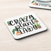 Crazy Pflanze Lady Untersetzer Set (Linke Seite)