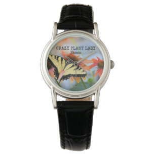 Crazy Pflanze Lady Watch Armbanduhr