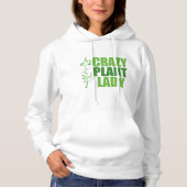 Crazy Pflanze Lady Women Hoodie (Vorderseite)