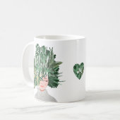 Crazy Pflanze Mama Fun Wasserfarbe Pflanze Mama Kaffeetasse (Vorderseite Links)