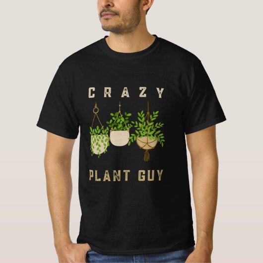 Crazy Pflanze Typ, Gartenmöbel T-Shirt (Vorderseite)