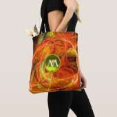 CRAZY PHOTON GEM MONOGRAM Yellow Orange Fraktale Tasche (Von Nahem)