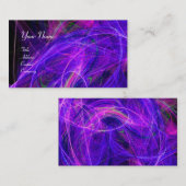 CRAZY PHOTON lila blass, schwarz Visitenkarte (Vorne/Hinten)