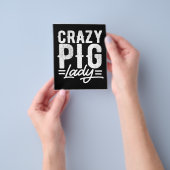 Crazy Pig | Lady Farms | Geschenk für Studenten Flyer (Gruppe)