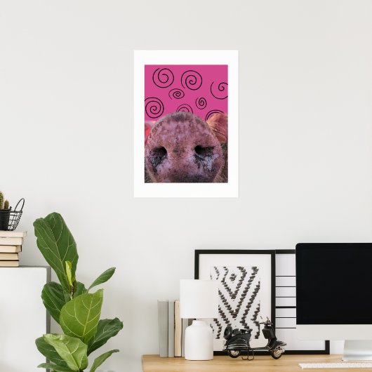 Crazy Pig Poster (Heimbüro)