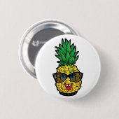 Crazy Pineaple Button (Vorne & Hinten)
