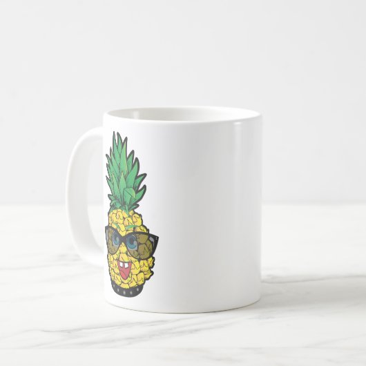 Crazy Pineaple Kaffeetasse (Vorderseite Links)