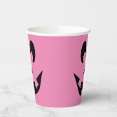 Crazy Pink Jack O'Lantern Pappbecher (Links)