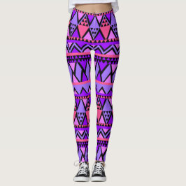 Crazy Pink & Lila hochwertige Frauen Leggings