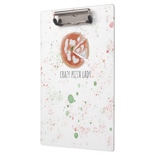 Crazy Pizza Lady Klemmbrett (Links)