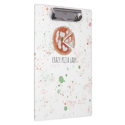 Crazy Pizza Lady Klemmbrett (Rechts)