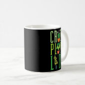 Crazy Plant Lady Funny Gardening Botanical Kaffeetasse (VorderseiteRechts)