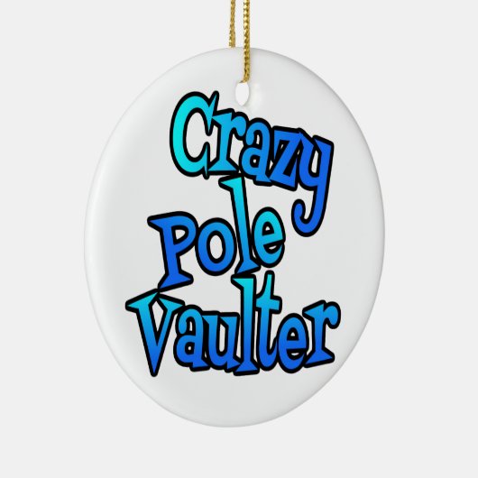 Crazy Pole Vaulter Keramik Ornament (Rechts)