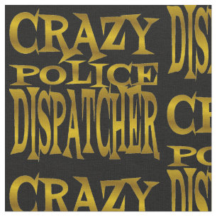 Crazy Police Dispatcher in Gold Stoff