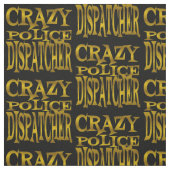 Crazy Police Dispatcher in Gold Stoff (Muster)