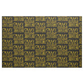 Crazy Police Dispatcher in Gold Stoff (Fat Quarter (45,7 x 55,9 cm))