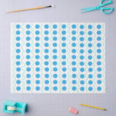Crazy Polka Dot Blue Tissue Paper Seidenpapier (Basteln)