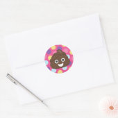 Crazy Polka Dot Poo Emoji Stickers (Umschlag)