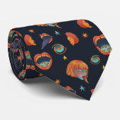 Crazy Pop Art Krawatte (Gerollt)