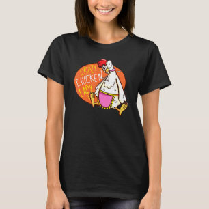 Crazy Poultry Chicken Strange Eyes Poultry Feaathe T-Shirt
