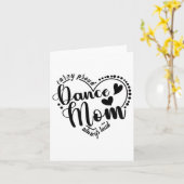 Crazy Proud Dance Mama Always Loud - Dancing Mothe Karte (Gelbe Blume)