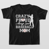 Crazy Proud immer Loud Baseball Mama Team Spirit