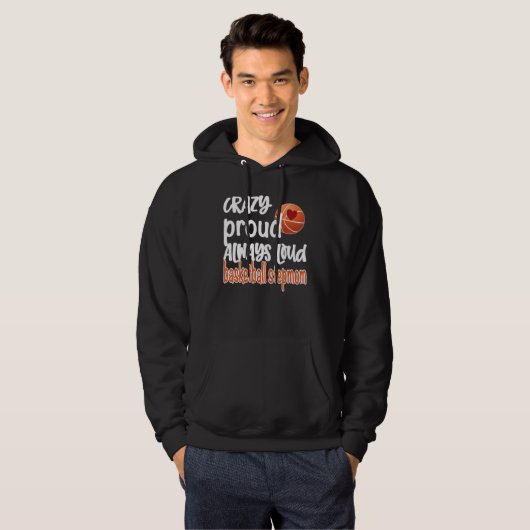 Crazy Proud immer Loud Basketball StepMom Hoodie (Vorne ganz)