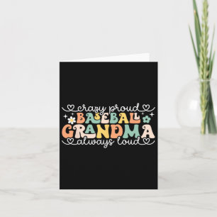 Crazy Proud immer Loud Sell Grandma Retro Mütter Karte