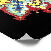Crazy Psychedelic Cats Eyes Louis Wain Poster (Ecke)