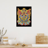 Crazy Psychedelic Cats Eyes Louis Wain Poster (Küche)