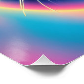 Crazy Psychedelic Psychonaut Kitty Cat Poster (Ecke)