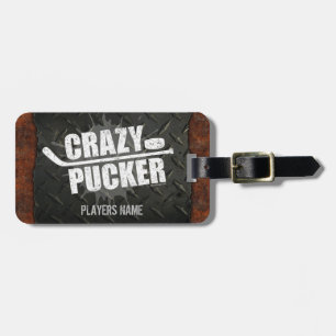 Crazy Pucker (Hockey) Gepäckmarke Gepäckanhänger