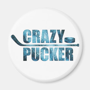 Crazy Pucker (Hockey) Magnet