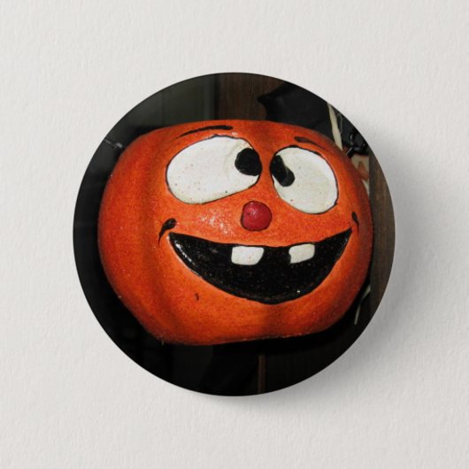 Crazy Pumpkin Button (Vorderseite)